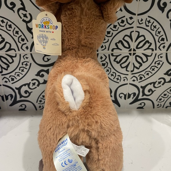 Build a Bear Team Santa's Reindeer Plush Green Eyes Tan w/Brown Vinyl Hooves - Picture 4 of 5